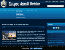 Tablet Screenshot of gruppoastrofilimontelupo.com